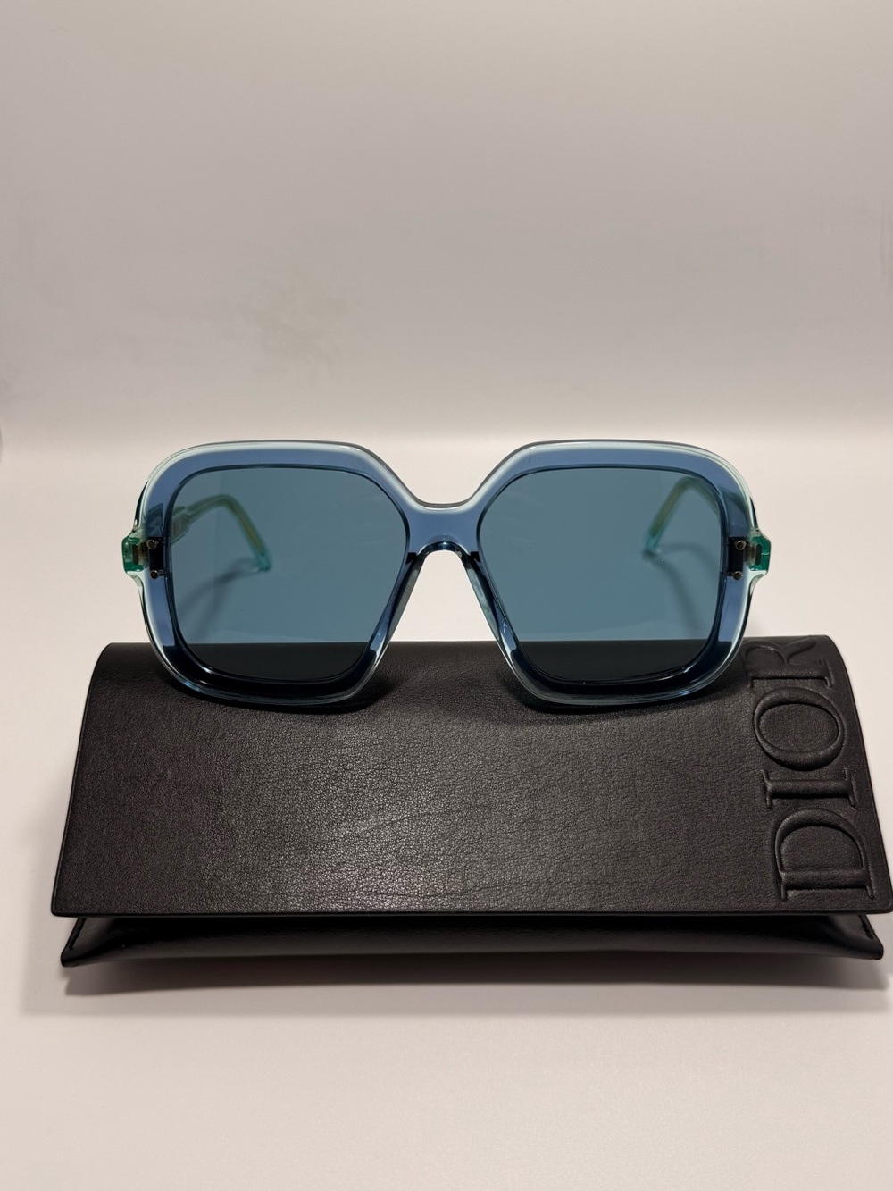 New Dior DIORHIGHLIGHT S1I 30B0 Shiny Blue/Blue 57-15-140 Sunglasses